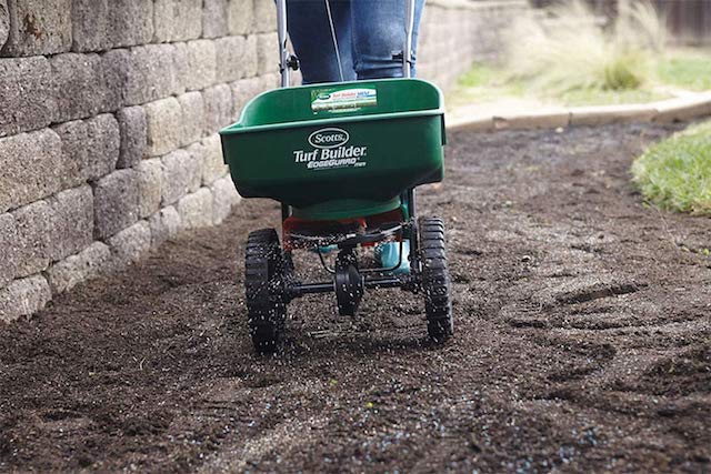 Scotts Edgeguard Mini Spreader In Action