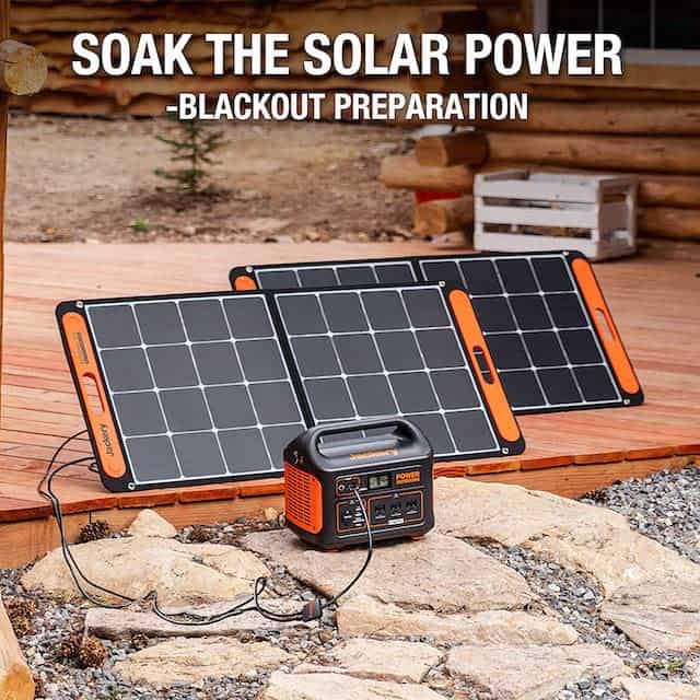 Jackery SolarSaga 100W In Action Jackery SolarSaga 100W